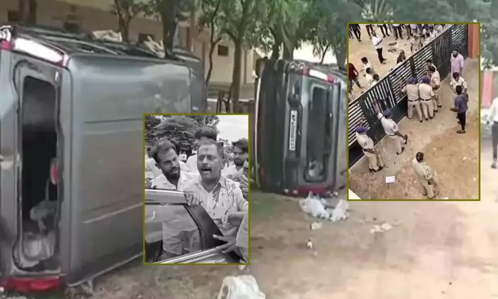 TDP and YSRCP clash in Punganur, MP Midhun Reddy's convoy attacked