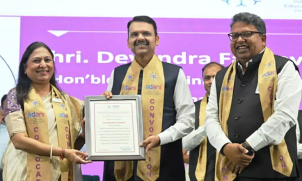 Fadnavis calls emerging tech key to India's youth at Adani convocation