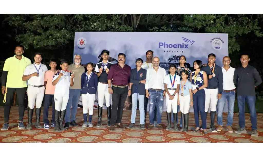 Sridhar wins show jumping title at Telangana state championship