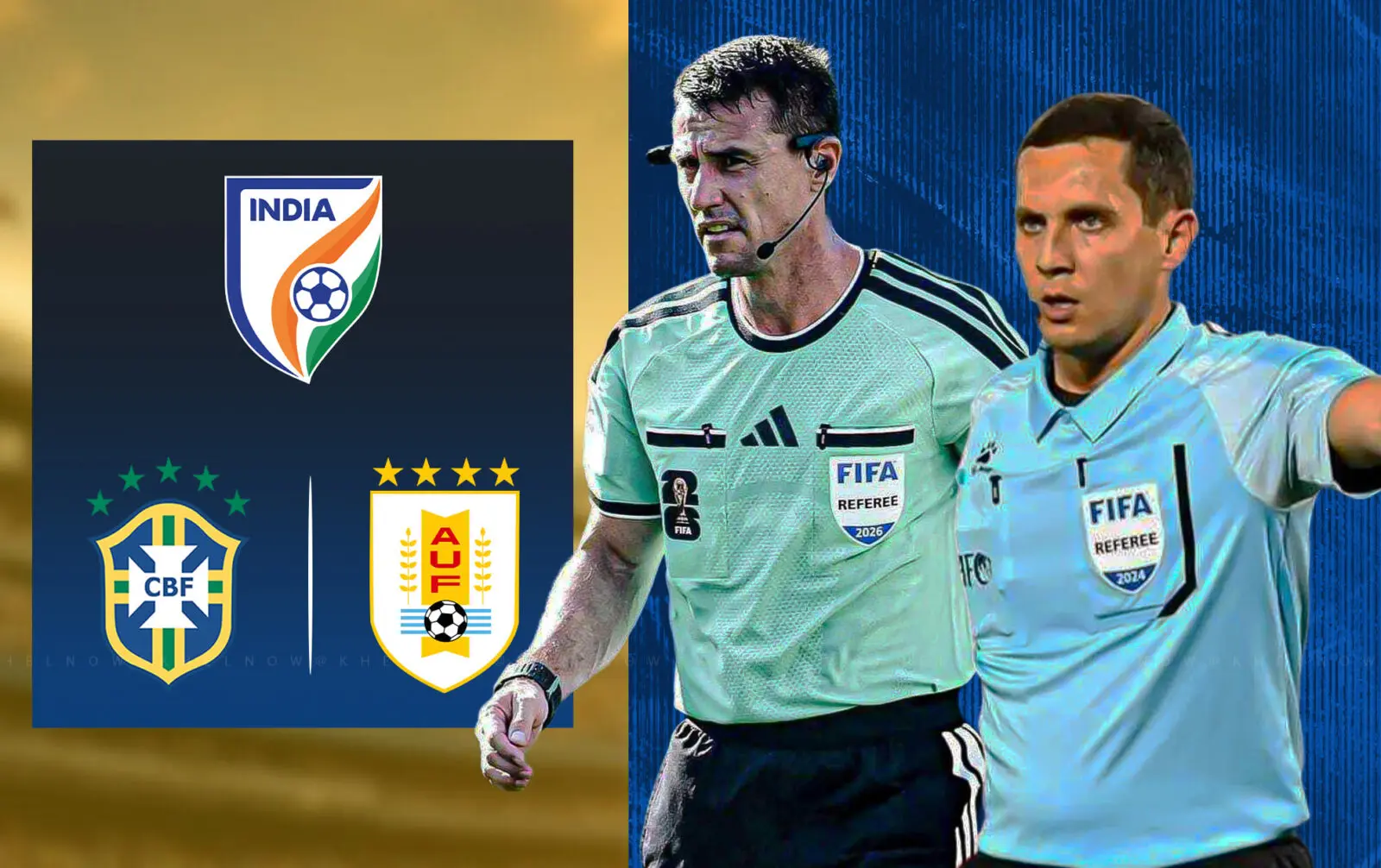 Uzbek World Cup referees to officiate India-Brazil, Uruguay friendlies