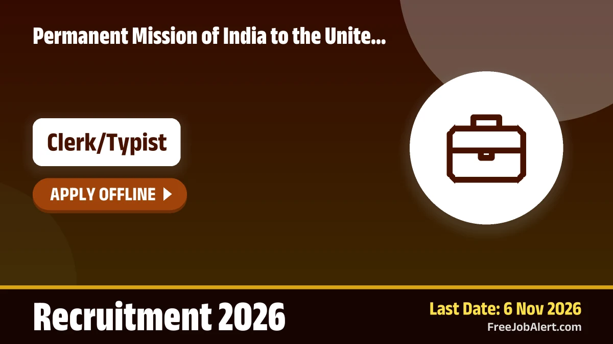India UN mission opens Clerk/Typist post for US citizens