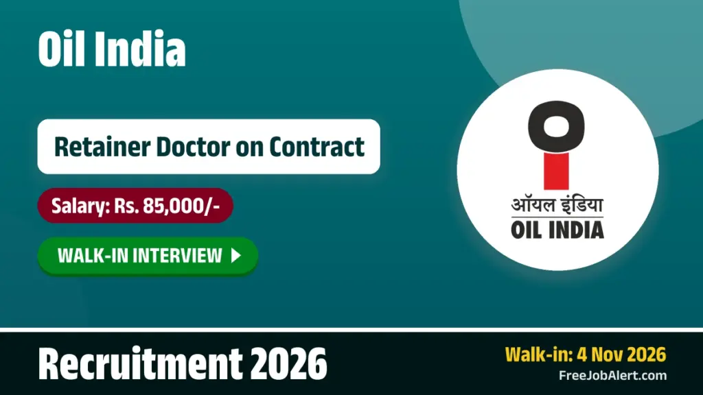 Oil India to hire 2 retainer doctors on contract