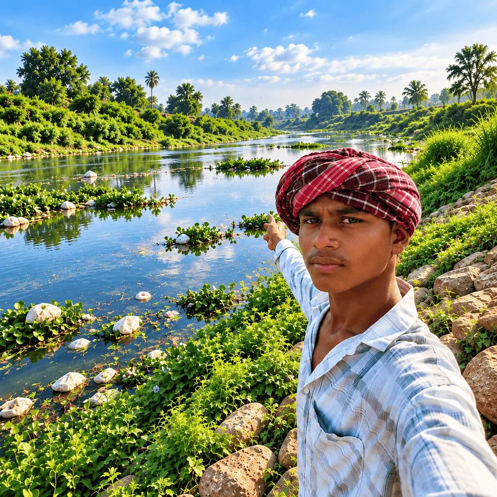Uttar Pradesh man removes 1,000 kg waste from Tamsa River in 22 days