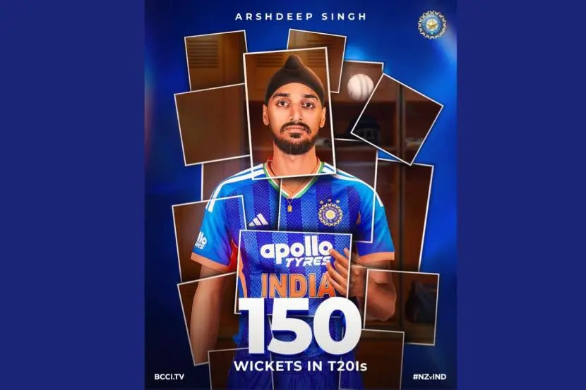 Arshdeep Singh first Indian to 150 T20I wickets