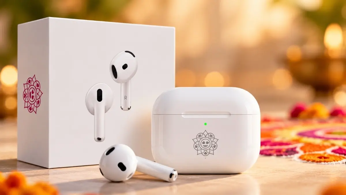 Apple launches special rangoli-inspired AirPods 5 at Rs 17,900