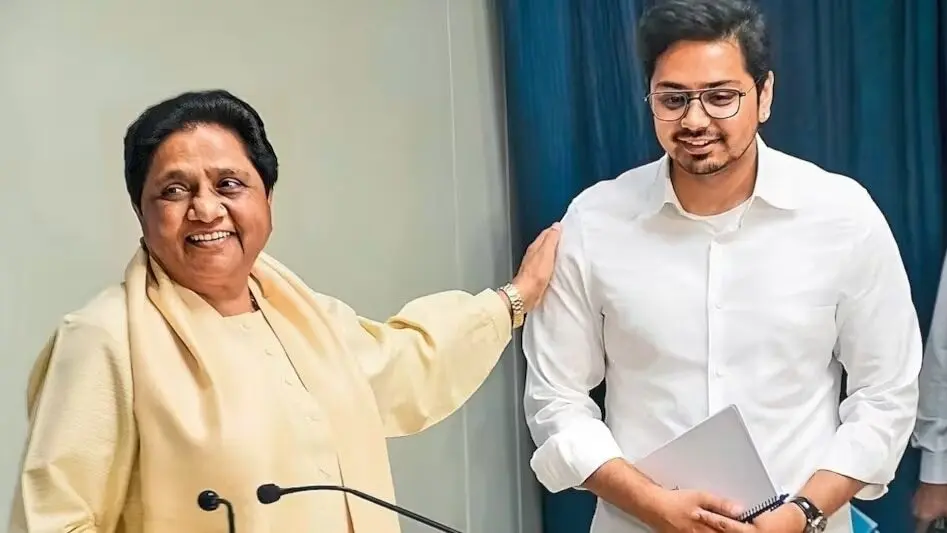 Mayawati backs Akash Anand, rules out Ashok Siddharth return