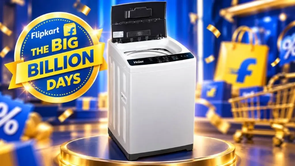 Haier 6.5 kg washing machine at Rs 10,521 in Flipkart BBD sale
