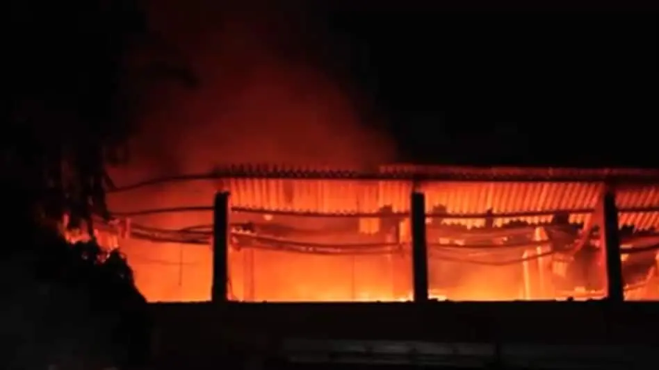 Goa: Massive fire razes car accessories shop in Vasco