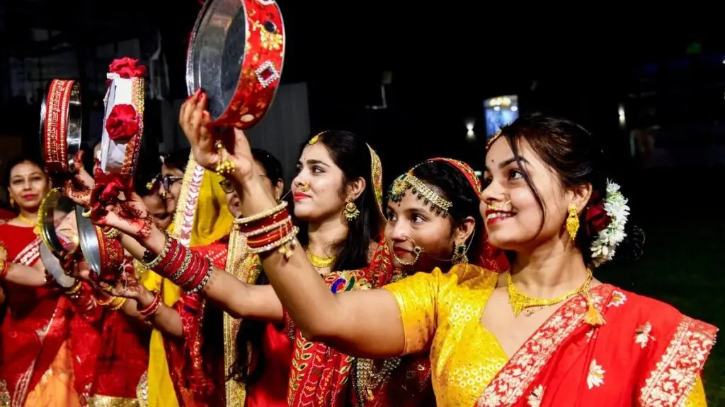 Rain clouds hide moon on Karwa Chauth in Delhi-NCR