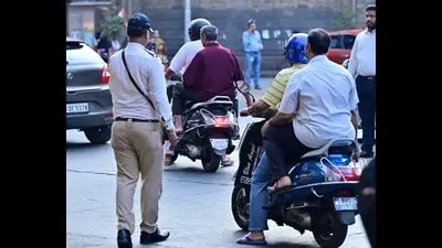 Three bikers skid on Kolkata rainbow flyover, safety concerns raised