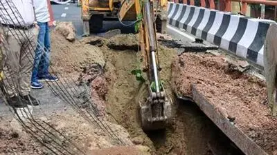 Noida elevated road caves in again near Sector 33, lane shut