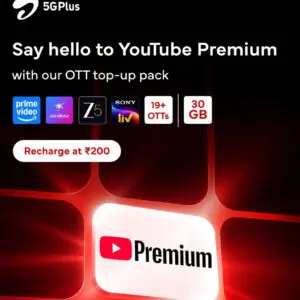 Airtel adds YouTube Premium to ₹200 prepaid OTT pack with 30GB data