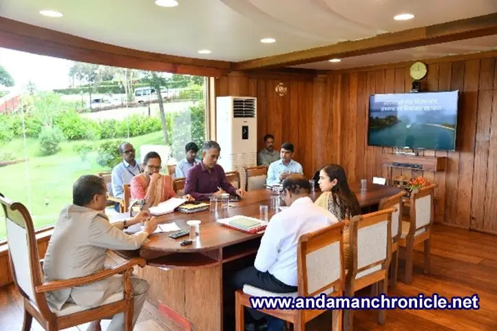 Lt Governor reviews SCI, excise, receives delegations