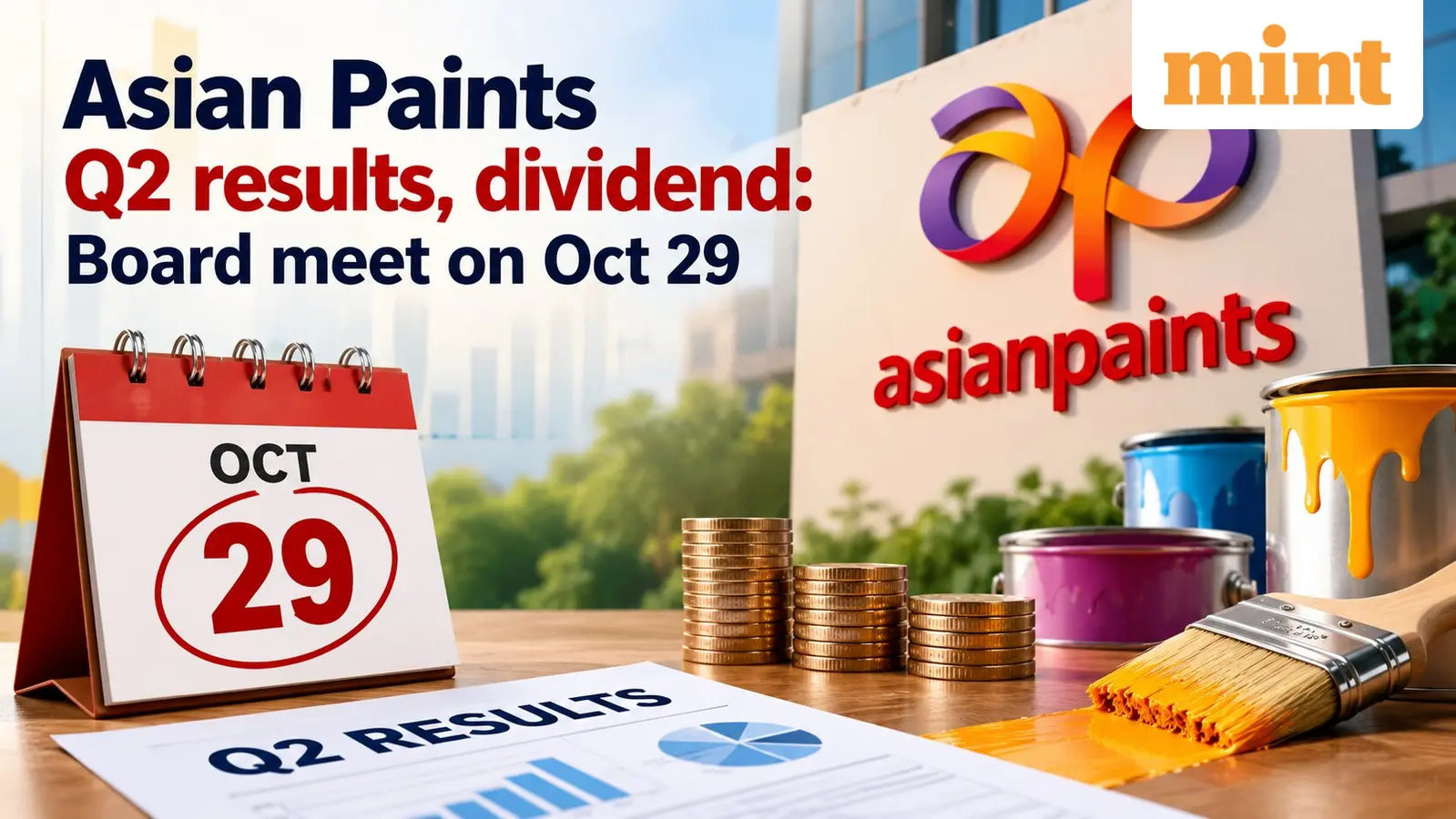 Asian Paints board to meet Oct 29 for Q2 results, interim dividend