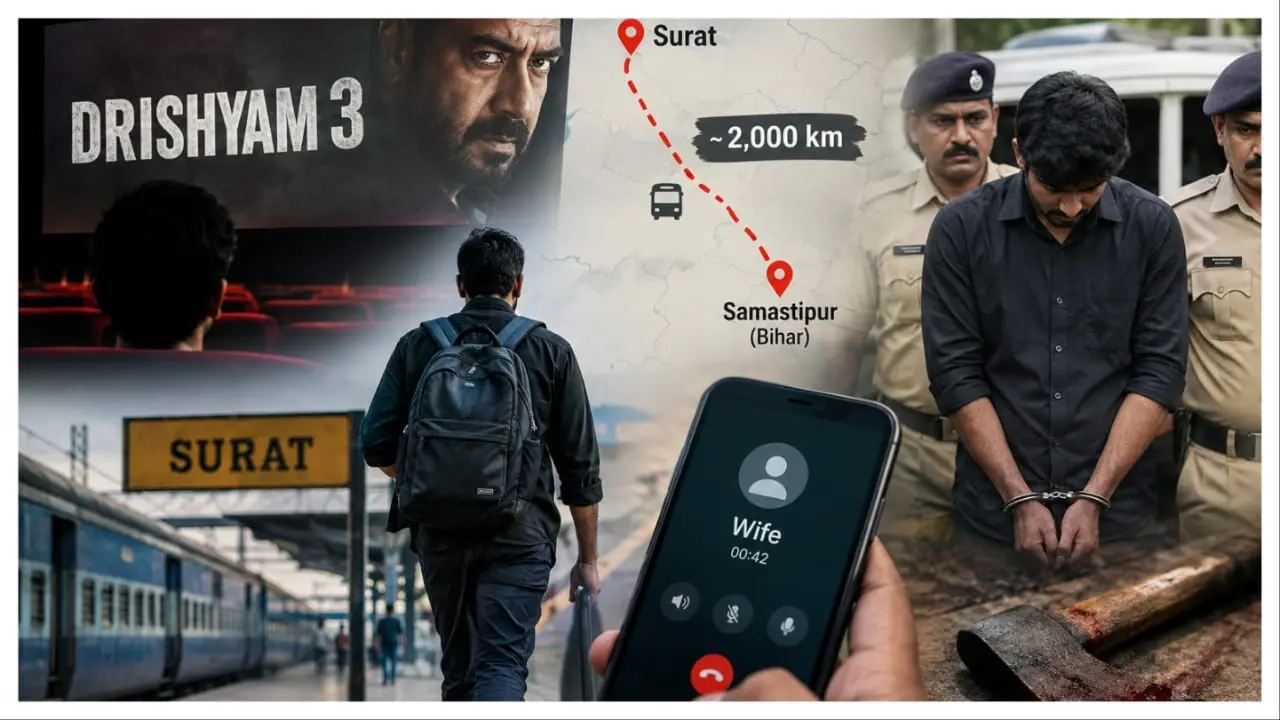 Man watched Drishyam 3, killed father with axe, phone call led to arrest