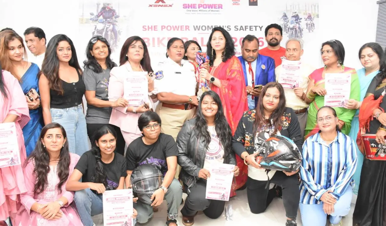 Women safety bike rally in Hyderabad on 11 October