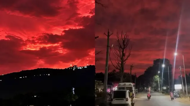 Viral red sky over Chhattisgarh not directly linked to Cyclone Arnab