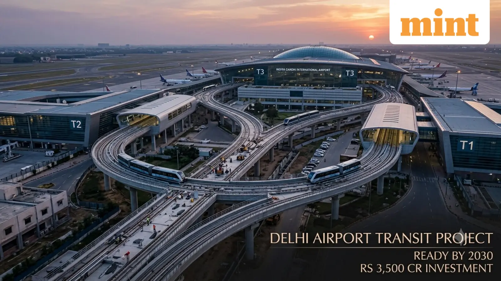 Delhi airport plans Rs 3,500 crore driverless transit system by 2030