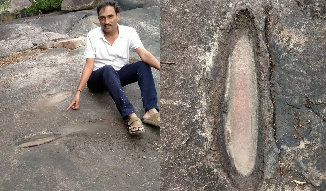 Prehistoric grooves found at Mrugavani National Park near Hyderabad