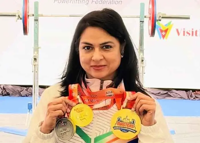 IRS officer Ekta Bishnoi wins three golds at powerlifting championship