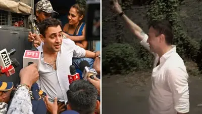Imran Khan detained, says 'Jai Hind' after anti-CEC protest