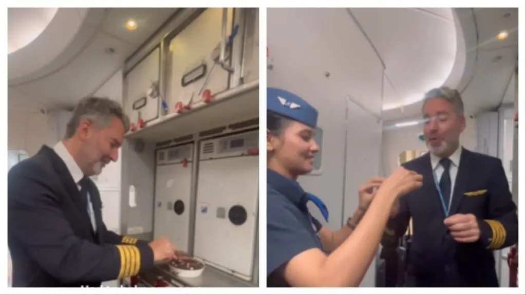 IndiGo cabin crew bakes cake mid-air for captain's final flight