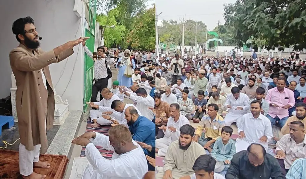 Hundreds offer rain prayer Namaz-e-Istisqa in Hyderabad