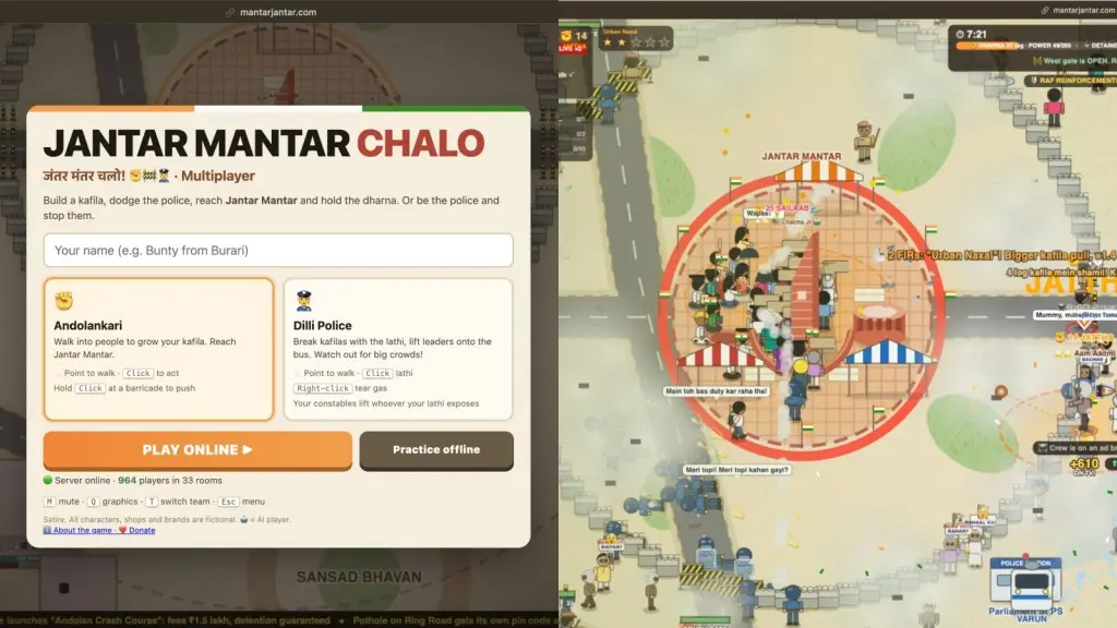 Jantar Mantar protest simulator game goes viral online