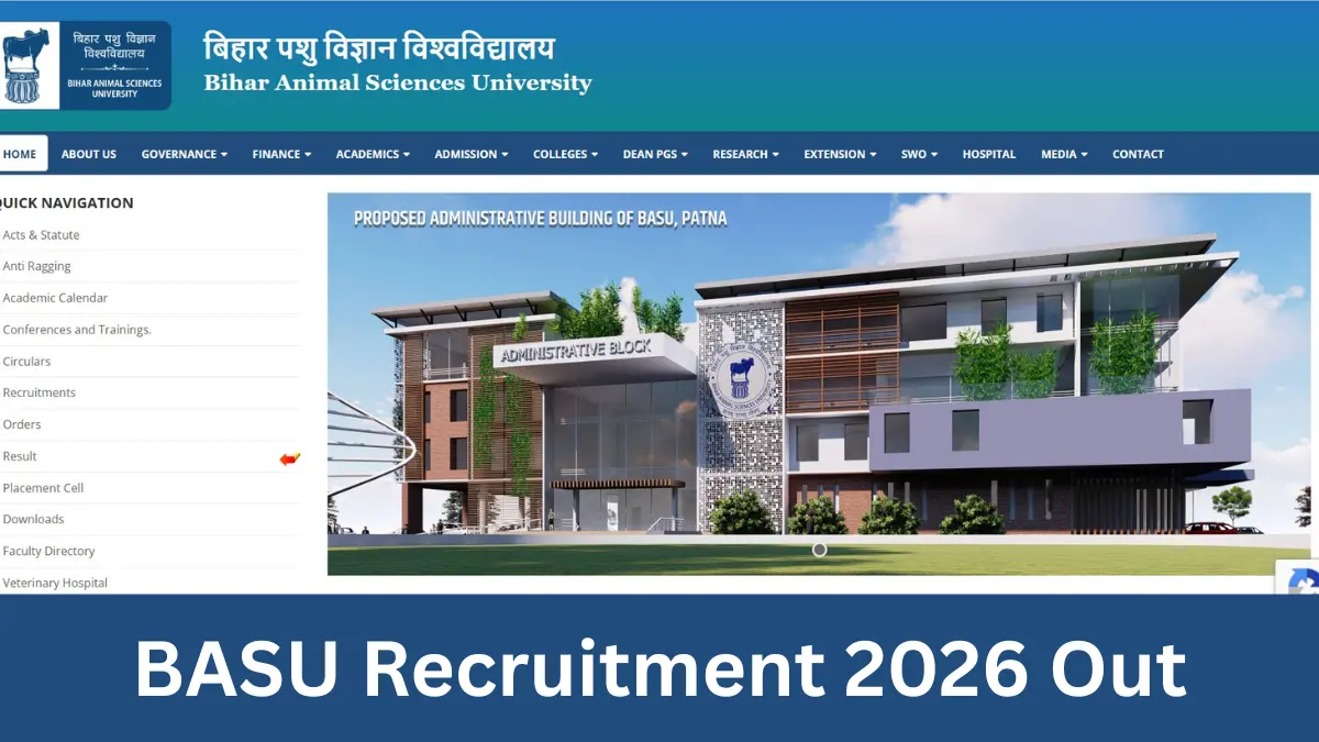 BASU Patna announces 95 faculty vacancies, apply by 31 July