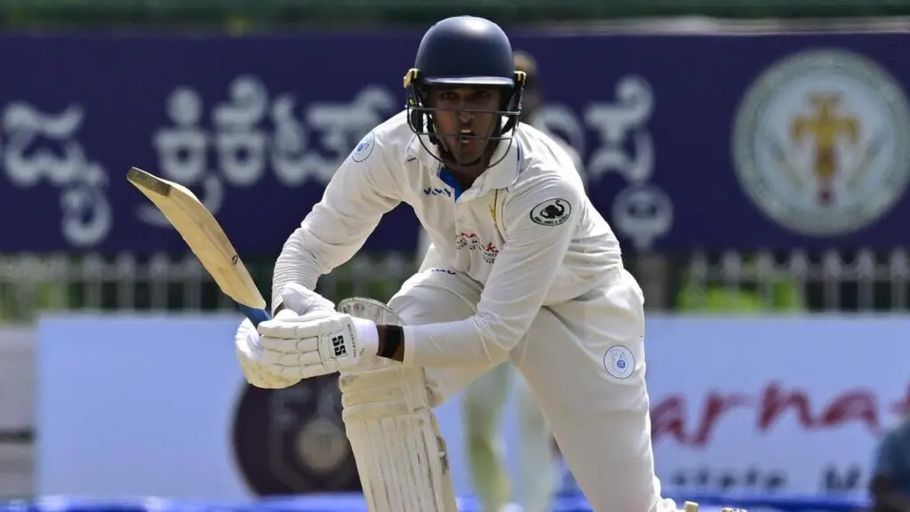 Aneeshwar Gautam's patient ton puts Karnataka on top