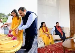Gautam Adani visits Shrimad Rajchandra Mission Dharampur