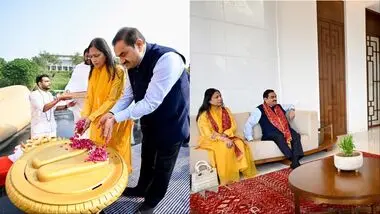 Gautam Adani visits Shrimad Rajchandra Mission Dharampur