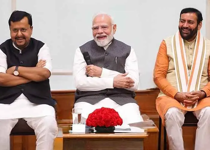 PM Modi meets Haryana BJP MLAs, calls it 'meaningful dialogue'