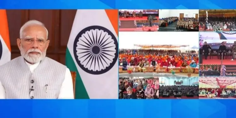 PM Modi inaugurates Rs 3,350 crore Ladakh projects