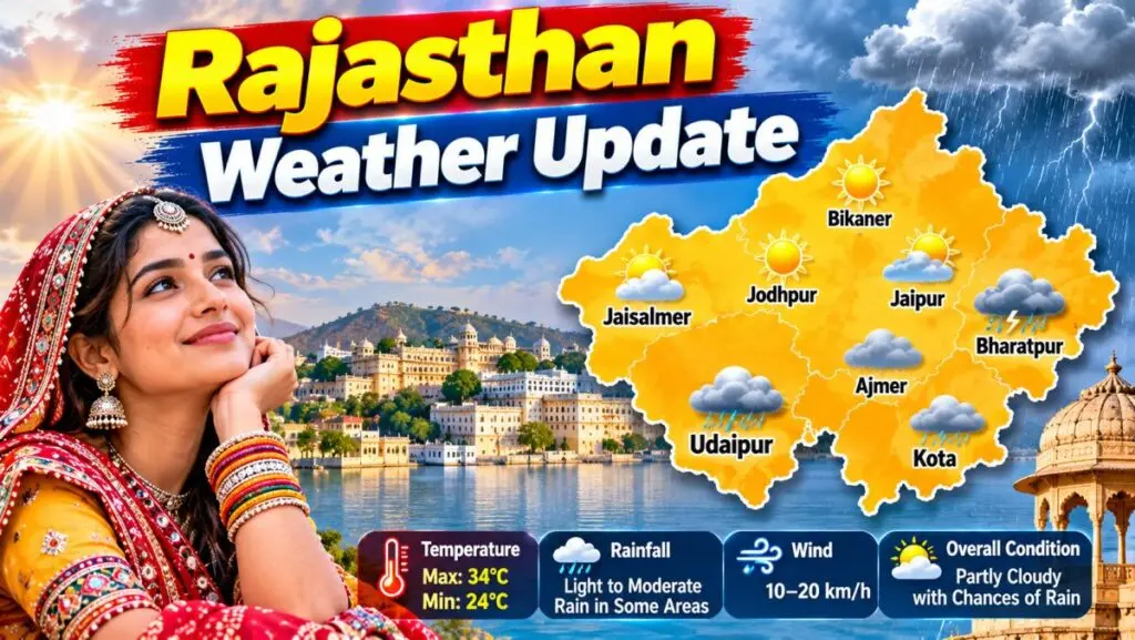 Rajasthan rains: light showers expected in coming days
