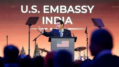 Marco Rubio arrives in Jamnagar to visit Reliance refinery