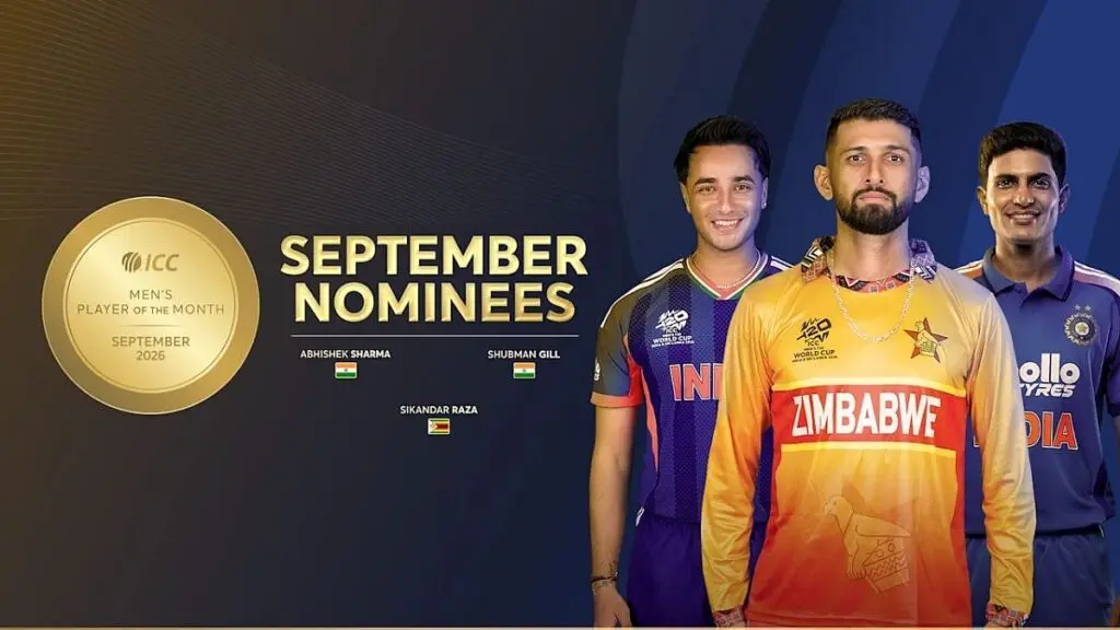 Abhishek Sharma, Shubman Gill, Sikandar Raza nominated for ICC Player of the Month
