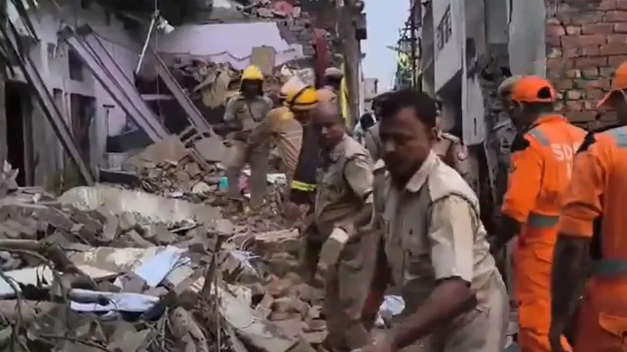 Varanasi firecracker factory blast, two injured, woman trapped