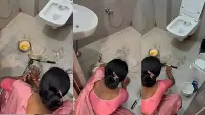 Video shows staff washing utensils in toilet at Korba sweet shop