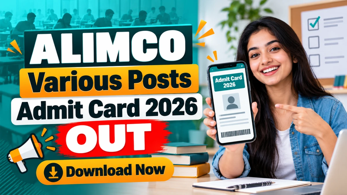 ALIMCO releases admit cards for November 2 online exam
