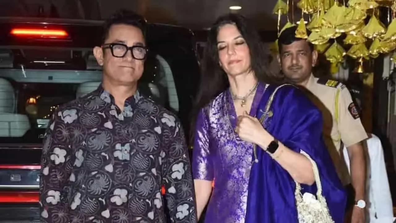 Aamir Khan, Gauri Spratt celebrate first Karwa Chauth