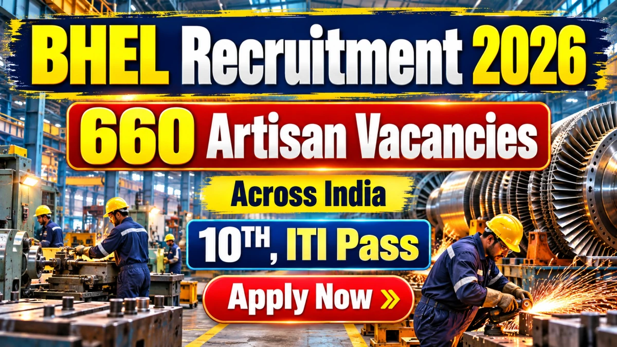 BHEL opens 660 artisan vacancies, apply by 18 November