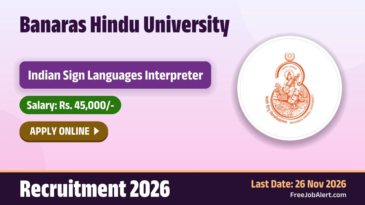 BHU recruits two Indian Sign Languages interpreters
