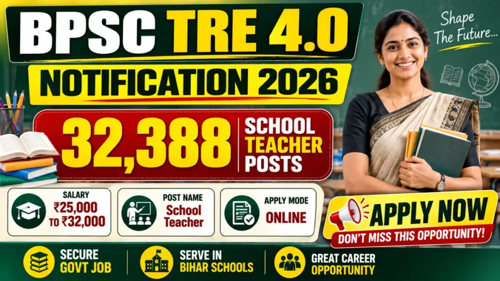 BPSC opens 32,388 teacher posts for Bihar schools