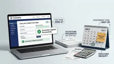 Taxpayers can correct online challan errors within tight deadlines