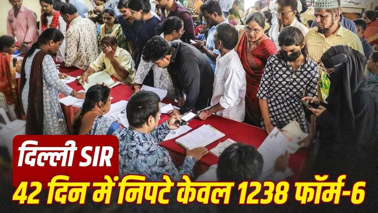 Only 1,238 of 4.5 lakh Delhi voter forms resolved in 42 days