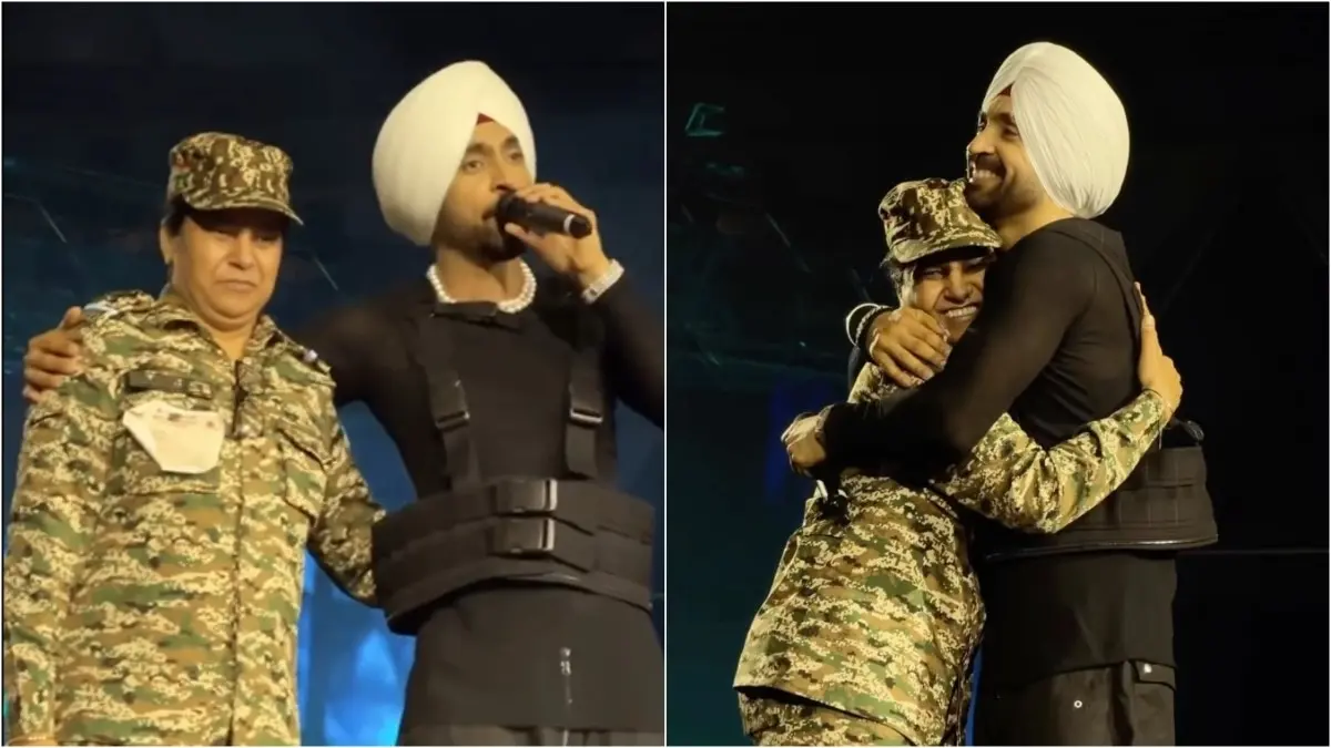 Diljit Dosanjh salutes CRPF officer at Delhi concert, recalls mother
