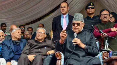Farooq Abdullah says Pakistan saving Kashmiris, BJP hits back