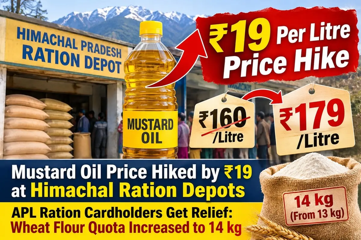 Himachal ration depots raise mustard oil price to Rs 179 a litre