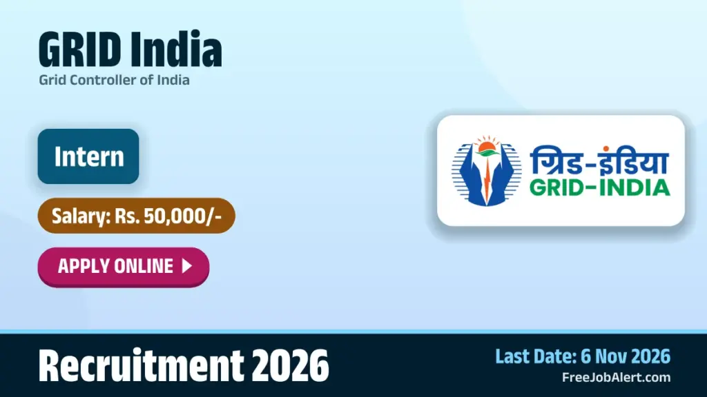 GRID India invites applications for 15 internship posts